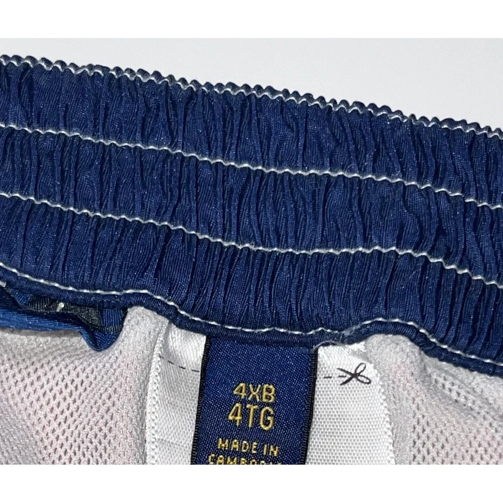 Polo Ralph Lauren Swim Trunks Mens 4XB USA American Flag Patriotic July 4th Boat